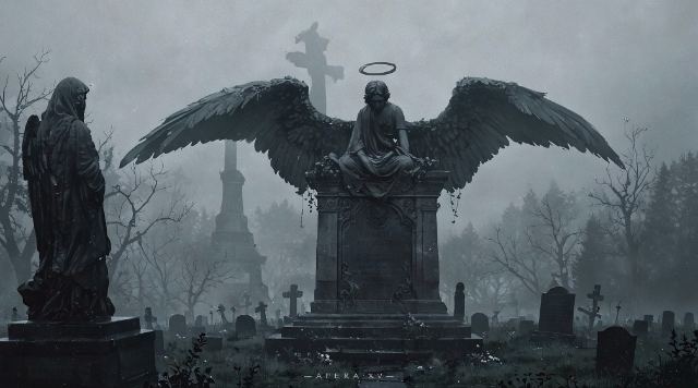 Mourning in the Mist wallpaper