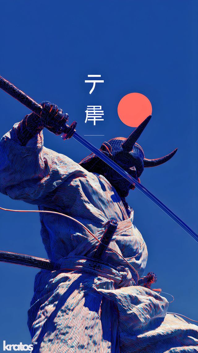 Glitch Samurai wallpaper