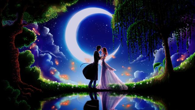 Anime Couple Kiss wallpaper