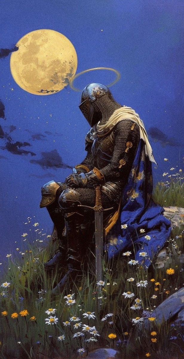 Vigil Under the Harvest Moon wallpaper