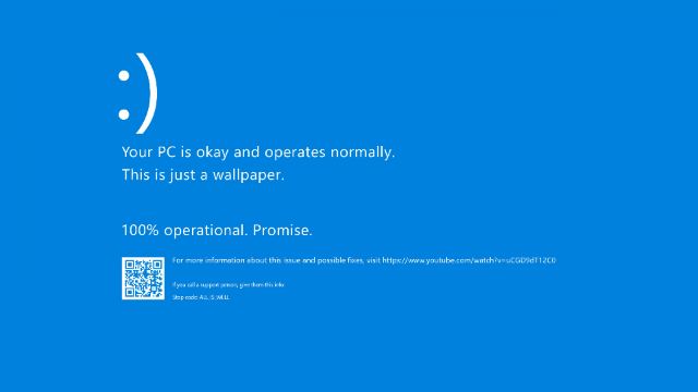 Blue Screen Of wallpaper