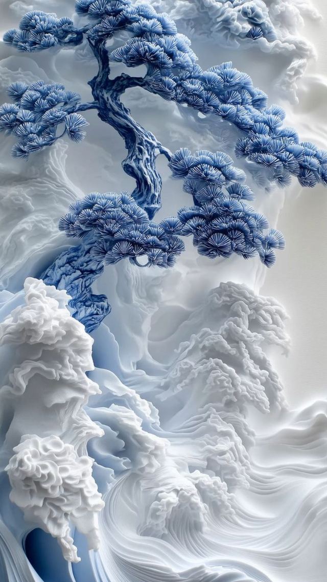 Porcelain Pine wallpaper