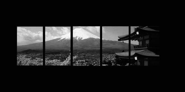 Fuji Through Frames wallpaper