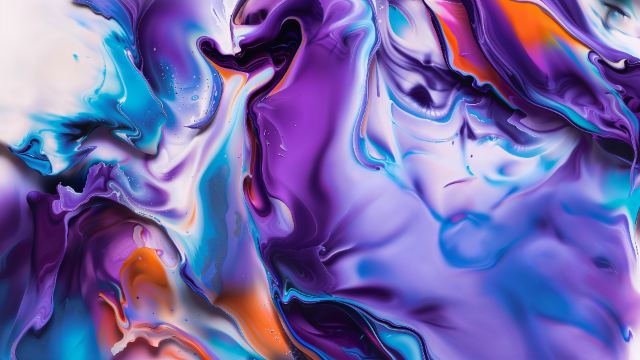 Fluid Art Purple wallpaper