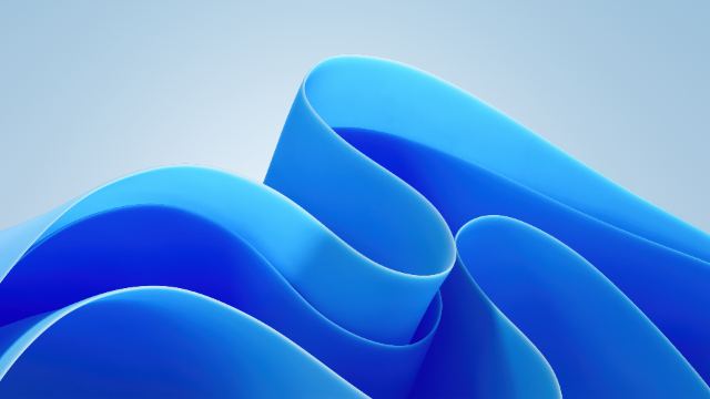 Modern Blue Waves wallpaper