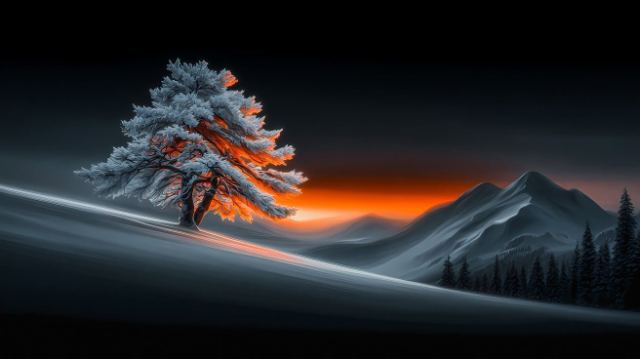 one Winter Pine wallpaper