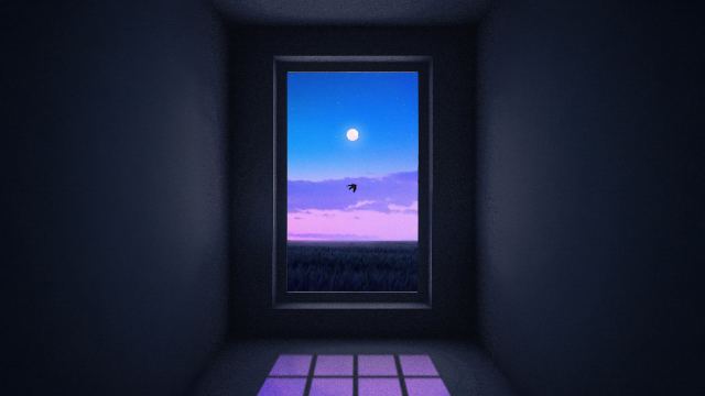 Solitude Moon Night wallpaper