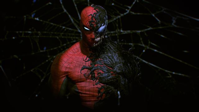 Spider Man Venom Black Background Marvel Superheroes Marvel wallpaper