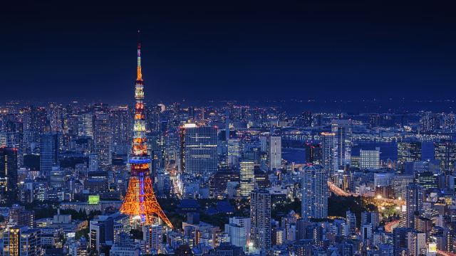 Tokyo Tower Japan Metal Structure Cityscape City Lights wallpaper