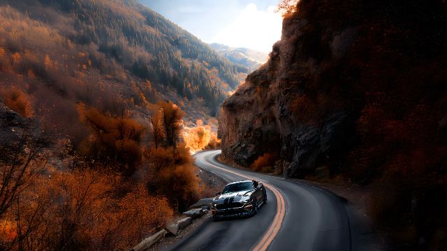 Mustang Canyon Curves wallpaper