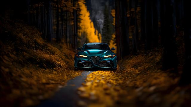 Alfa Romeo Golden Path wallpaper