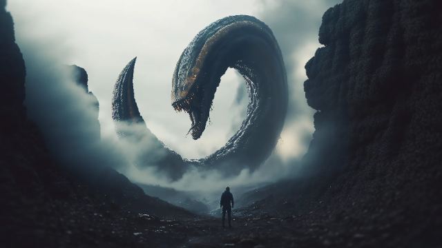 The Coiled Leviathan wallpaper
