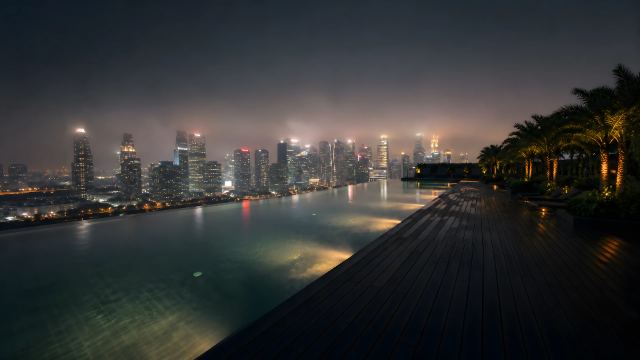 Infinity Pool Skyline wallpaper