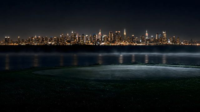Manhattan Skyline at Night wallpaper
